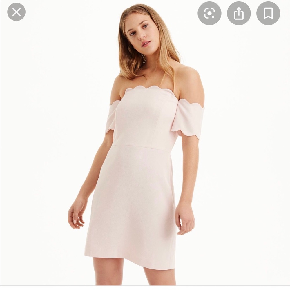 Club Monaco Liki Scalloped Dress Sz 4 WORN ONCE!!